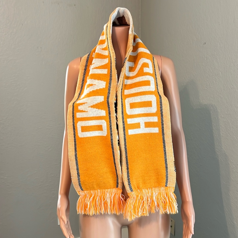 Houston Dynamo Soccer Scarf MLS Soccer Scarf Adidas sport team orange black #107